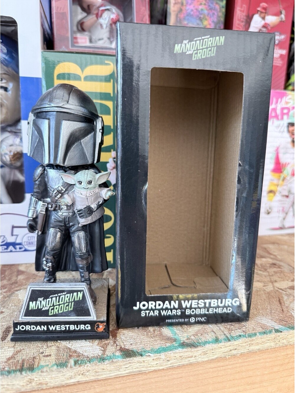 Baltimore Orioles Jordan Westburg Star Wars The Mandalorian Bobblehead Repaired